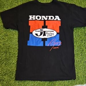 Honda Racing USA Black T-Shirt Vinage